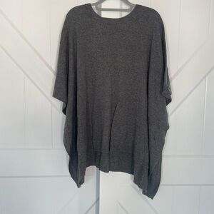 Mystree Charcoal Knit poncho sweater